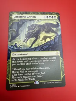 MTG Unnatural Growth 0062 Wilds of Eldraine: Enchanting Tales NM - Image 3