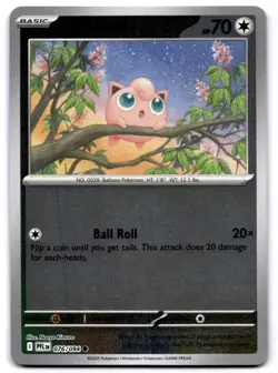 JIGGLYPUFF 076/094 COMMON PHANTASMAL FLAMES POKEMON REVERSE HOLO NEAR MINT - Image 1