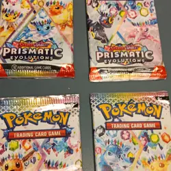 Pokemon TCG Prismatic Evolutions 4 Booster Packs (10 Cards) EN - Image 1