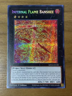 Yu-Gi-Oh - Infernal Flame Banshee - MP24-EN120 - Prismatic Secret Rare - Image 1