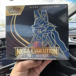 Pokemon TCG Mega Evolution Elite Trainer Box - just pulled it out of the machine - Image 1