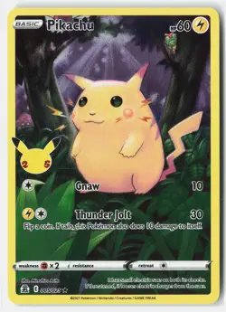 Pikachu 005/025 HOLO Rare Celebrations Pokemon Holo LP Mitsuhiro Arita - Image 1