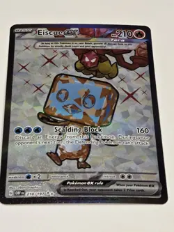 Eiscue ex 210/197 Full Art S&V Obsidian Flames NM Pokemon TCG Illustration - Image 2