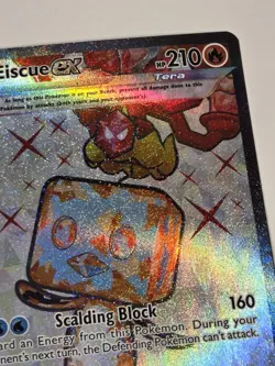 Eiscue ex 210/197 Full Art S&V Obsidian Flames NM Pokemon TCG Illustration - Image 5