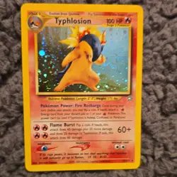 Pokemon Typhlosion Neo Genesis Holo Rare 17/111 English 100 HP 2000 Unlimited - Image 1