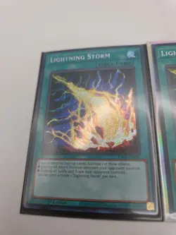 3x Lightning Storm | RA01-EN061 | Secret Rares | 1st Edition | YuGiOh! Playset - Image 2
