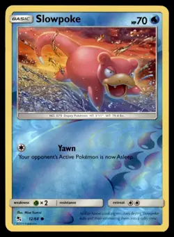 Slowpoke 12/68 Common Hidden Fates Reverse Holo Near Mint - Image 1