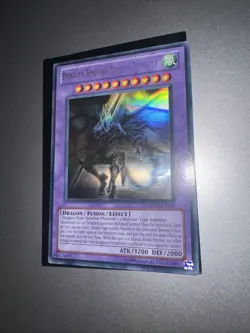 Yugioh Ghost Rare Crystal Clear Wing Synchro Dragon & Dragon Knight Draco-Equist - Image 5