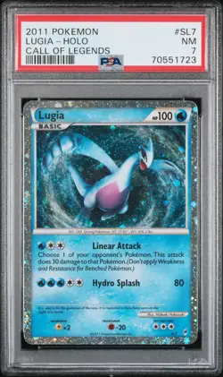 Lugia SL7 Holo 2011 Pokemon Call of Legends PSA 7 *1723 - Image 1