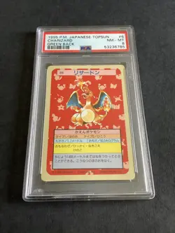 Japanese Pokemon Topsun Green Back CHARIZARD - PSA 8 - Image 1