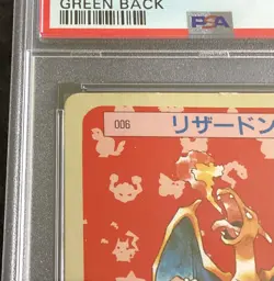 Japanese Pokemon Topsun Green Back CHARIZARD - PSA 8 - Image 3