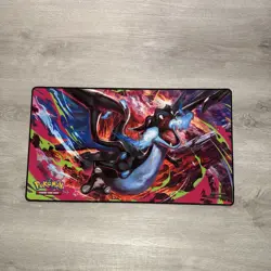 Pokemon Phantasmal Flames Charizard MEGA X UPC Play Mat - Rubber Playmat - Image 1
