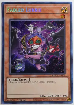 Yugioh Fabled Lurrie BLMM-EN104 Secret Rare 1st Edition - Image 1