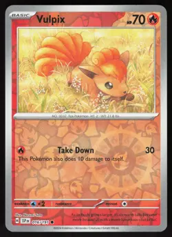 Vulpix 016/191 Common Surging Sparks Pokemon Reverse Holo Near Mint - Image 1