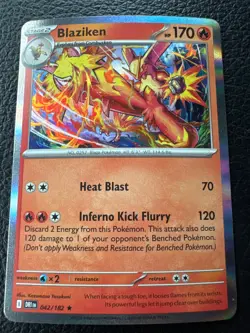 Blaziken - 042/182 Cosmos Holo EXCLUSIVE Pokemon Destined Rivals - Image 1