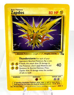 Zapdos 30/62 - Fossil - Rare - Pokemon - NM - Image 1