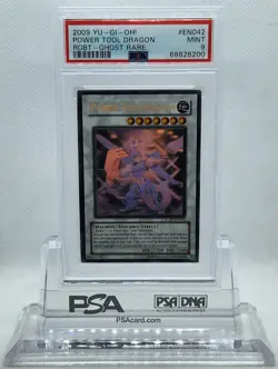 YUGIOH RGBT-EN042 POWER TOOL DRAGON GHOST RARE HOLO FOIL PSA 9 MINT #68828200 - Image 2