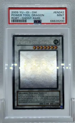 YUGIOH RGBT-EN042 POWER TOOL DRAGON GHOST RARE HOLO FOIL PSA 9 MINT #68828200 - Image 5