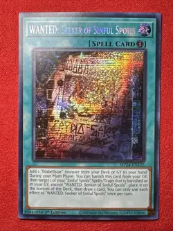 WANTED: Seeker Of Sinful Spoils - LP - MP24-EN122 - Prismatic Secret Rare - Image 1