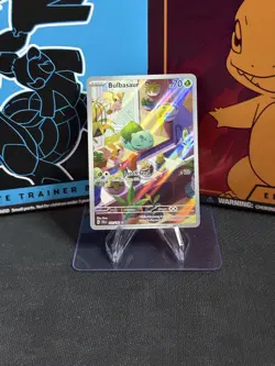 Pokemon TCG Stellar Crown Bulbasaur Holo Rare Card 143/142 Sv07 IR - Image 1