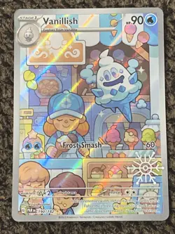 Vanillish 190/182 PAR Holiday Calendar Illustration Rare Pokemon Card - Image 1