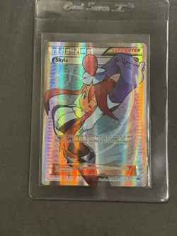 Pokemon TCG Skyla Breakpoint Trainer Full Art Ultra Rare Holo Card 122/122 MP - Image 1