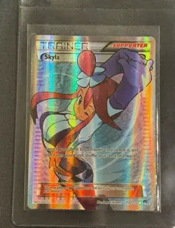 Pokemon TCG Skyla Breakpoint Trainer Full Art Ultra Rare Holo Card 122/122 MP - Image 2