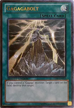 3x Yugioh ZTIN-ENV03 Gagagabolt Ultimate Rare Card - Image 1
