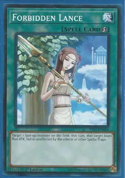 3x Yugioh YS17-EN026 Forbidden Lance Common Card 1st Edition - Image 1