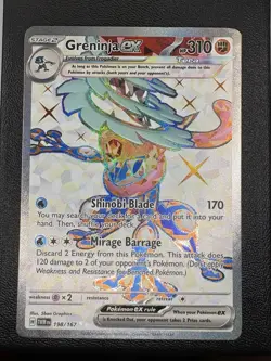Greninja Ex TWM 198/167 Twilight Masquerade Full Art Ultra Rare Card Pokemon NM - Image 1