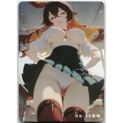 Goddess Story RELUCTANT Anime Waifu Card HR-05 Amber Genshin Impact - Image 1