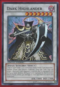3x YuGiOh CT09-EN007 Dark Highlander Super Rare Card - Image 1
