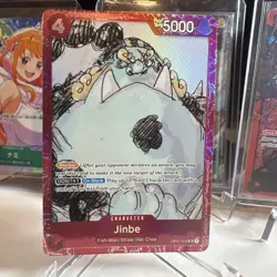 One Piece Card Game Jinbe OP01-014 5000 Power Blocker Character Card Regular - Image 1