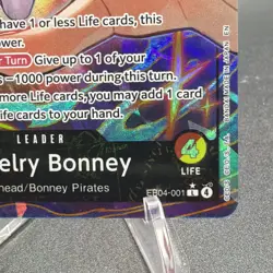 One Piece TCG OP15 -EB04 Jewelry Bonney Leader Alt Art EB04-001 NM - Image 4
