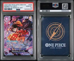 2026 ONE PIECE OP15-EB04-ADVENTURE ON KAMI'S ISLAND #005 MONKEY D. LUFFY PSA 10 - Image 3