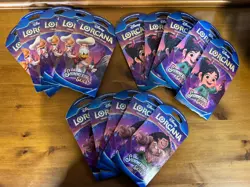Disney Lorcana TCG - Shimmering Skies Sleeved Booster Pack, lot of 15 - Image 1