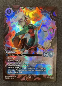 Disney Lorcana Wilds Unknown Kida - Crystal Scion Enchanted FOIL 236/204 - Image 1