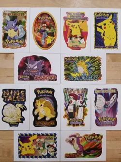 Vintage 1999 Pokemon Sticker Cards - Complete Set - Image 1