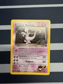 Pokemon TCG 2000 Rockets Mewtwo Gym Challenge Holo Card 14/132 - Image 2