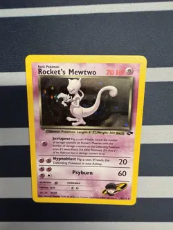 Pokemon TCG 2000 Rockets Mewtwo Gym Challenge Holo Card 14/132 - Image 3