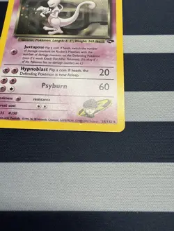 Pokemon TCG 2000 Rockets Mewtwo Gym Challenge Holo Card 14/132 - Image 4