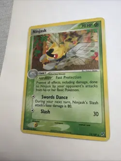 2005 EX-Deoxys Ninjask 13/107 Holographic Pokemon Card - Image 3
