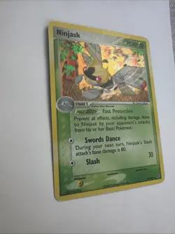 2005 EX-Deoxys Ninjask 13/107 Holographic Pokemon Card - Image 4