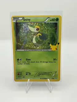 Snivy 5/25 HOLO Pokemon Card 25th Anniversary McDonalds Promo 2021 - Image 1
