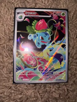 Ivysaur Mega Evolution Illustration Rare Pokemon Card 134/132 Ivysaur - Image 1