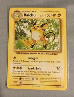 Pokemon TCG Raichu - (XY Evolutions) 036/108 Deck Exclusives Regular LP/MP Card - Image 1