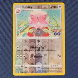 Blissey 052/078 - Pokemon GO - Rare Reverse Holo Pokemon Card - NM - Image 1