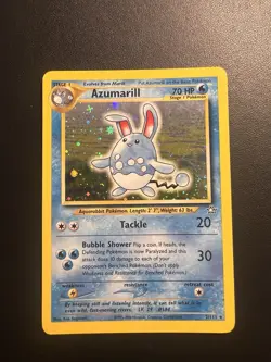 Azumarill 2/111 Holo - Neo Genesis Pokemon Card - MP - Image 1