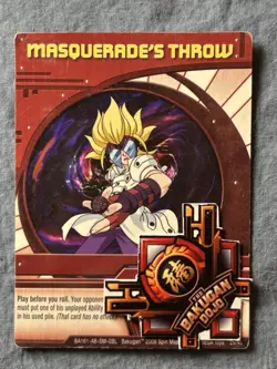 Bakugan Battle Brawlers Masquerade’s Throw Red 🔴Ability Card | 29/48 - Image 2