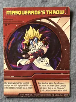 Bakugan Battle Brawlers Masquerade’s Throw Red 🔴Ability Card | 29/48 - Image 3
